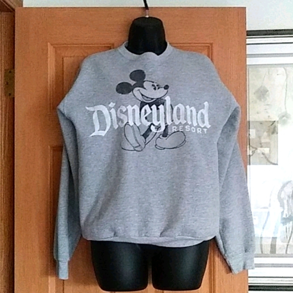 Disneyland mickey mouse grey crew neck sweatshirt